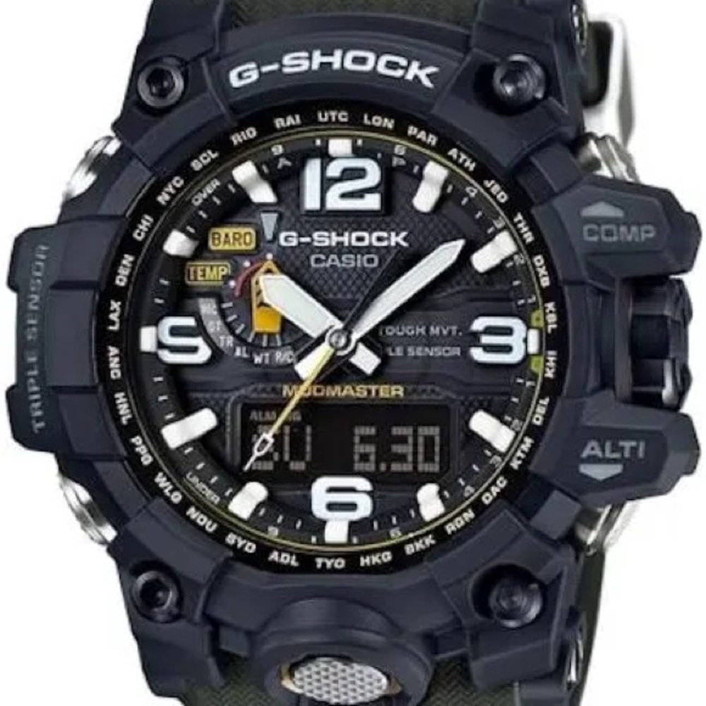 CASIO G-SHOCK MUDMASTER Watch GWG-1000-1A3 Black Khaki - Picture 6 of 17